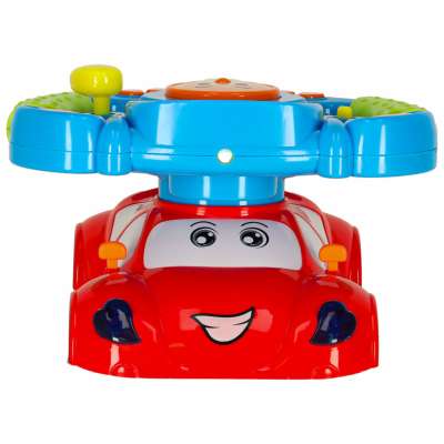 Interactive steering wheel sounds lights projector