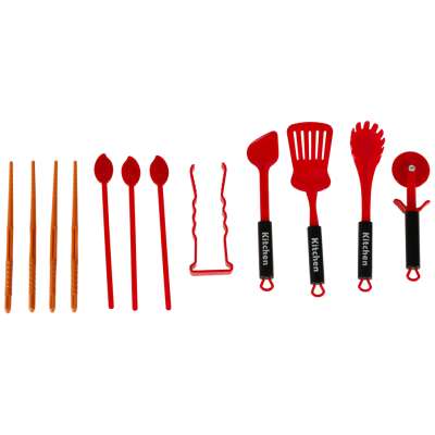 Cooking set for children dishes kitchen accessories set of 35 pieces