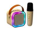 Karaoke speaker with microphone gold 2