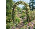 LUARO Garden pergola arch holder for roses flowers ivy creepers metal 240 x 140 cm 11