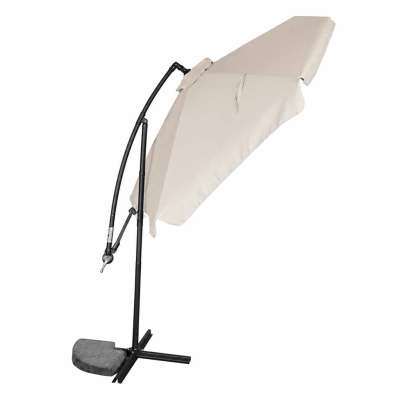 LUARO Garden umbrella large folding umbrella with boom 290cm beige