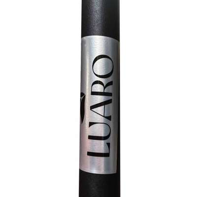 LUARO Garden umbrella large folding umbrella with boom 290cm black