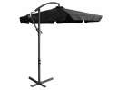 LUARO Garden umbrella large folding umbrella with boom 290cm black 8
