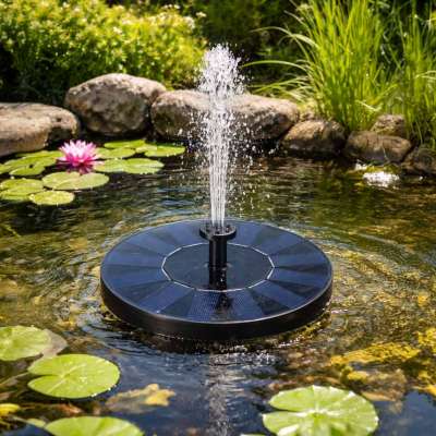 LUARO Solar fountain for pond pond garden floating pump garden 16cm