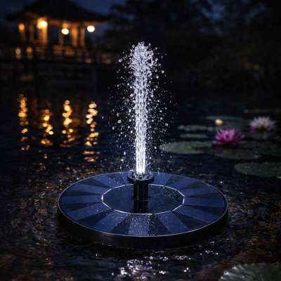LUARO Solar fountain for pond pond garden floating pump garden 16cm