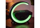 Lampka LED Gamingowa RGB głośnik ładowarka indukcyjna czarna 13