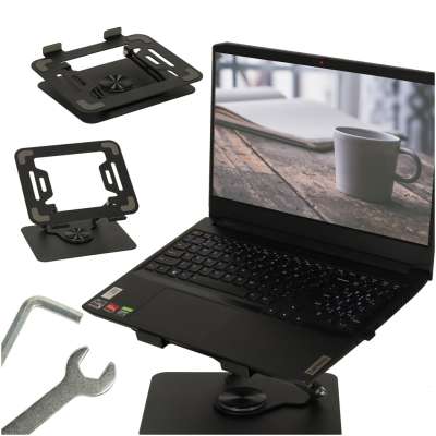 Laptop holder stand rotatable adjustable