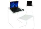 Laptop side table foldable 52x40cm white 1