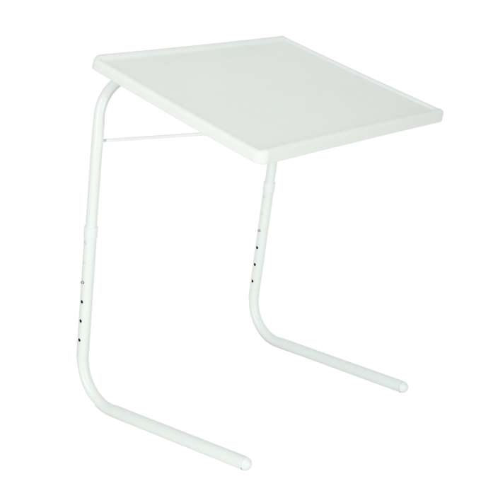 Laptop side table foldable 52x40cm white