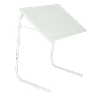 Laptop side table foldable 52x40cm white