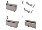 Lateral terrace awning retractable screen 180 grey 7