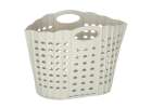 Laundry basket folding bathroom organiser grey 2