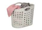 Laundry basket folding bathroom organiser grey 3
