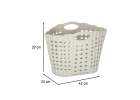 Laundry basket folding bathroom organiser grey 7