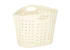 Laundry basket folding bathroom organiser white 2