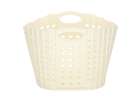 Laundry basket folding bathroom organiser white 4