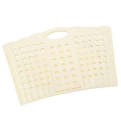 Laundry basket folding bathroom organiser white