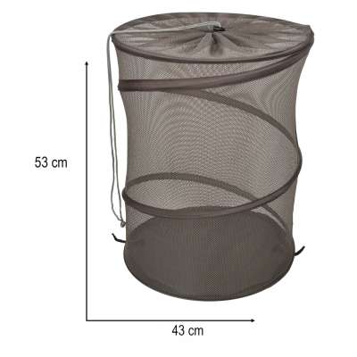 Laundry basket folding hanging mesh