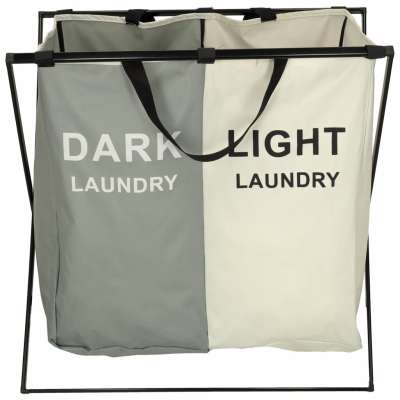 Laundry basket segregation organiser 2 compartments
