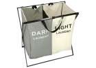 Laundry basket segregation organiser 2 compartments 5