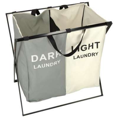 Laundry basket segregation organiser 2 compartments