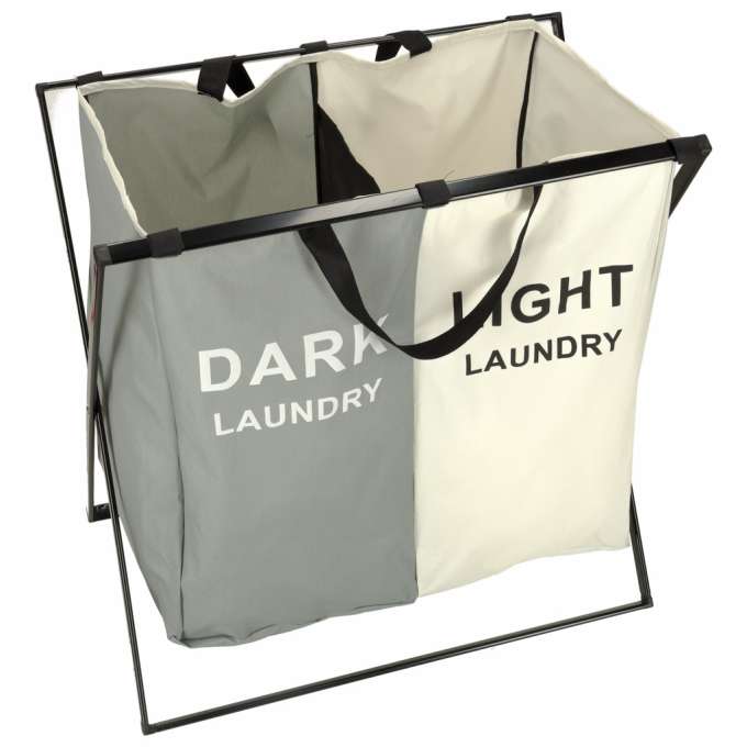 Laundry basket segregation organiser 2 compartments