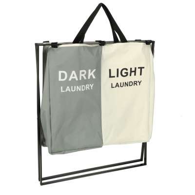 Laundry basket segregation organiser 2 compartments