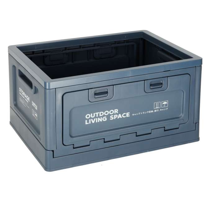 Luggage organiser camping box navy blue