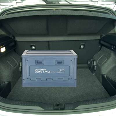 Luggage organiser camping box navy blue