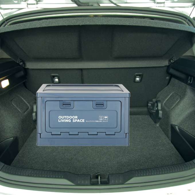 Luggage organiser camping box navy blue