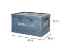 Luggage organiser camping box navy blue 14
