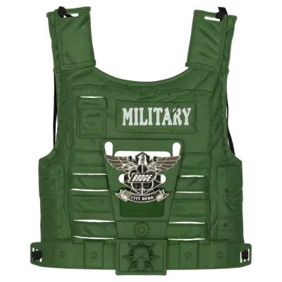 Military kit costume waistcoat rifle binoculars