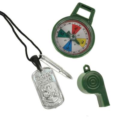 Military kit costume waistcoat rifle binoculars