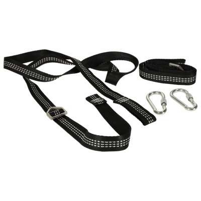 Mounting set for hammock swing strap + snap hook carabiner