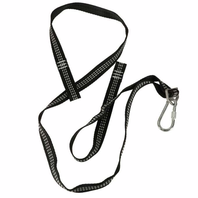 Mounting set for hammock swing strap + snap hook carabiner
