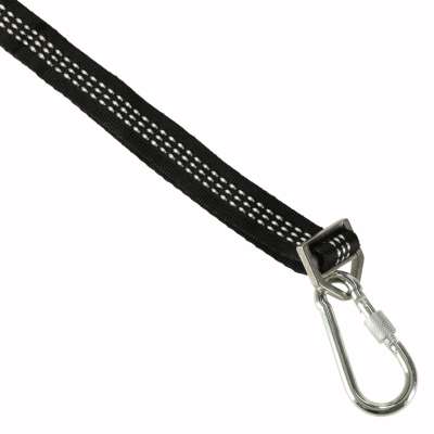 Mounting set for hammock swing strap + snap hook carabiner