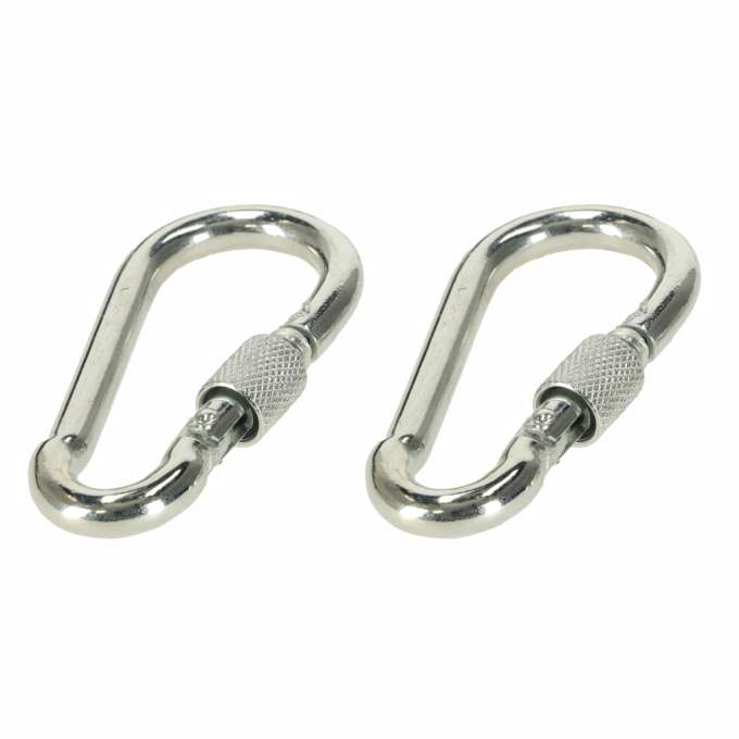 Mounting set for hammock swing strap + snap hook carabiner