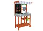 Mud kitchen wooden garden on wheels accessories outdoor faucet Lulilo Sableto 116 cm 1
