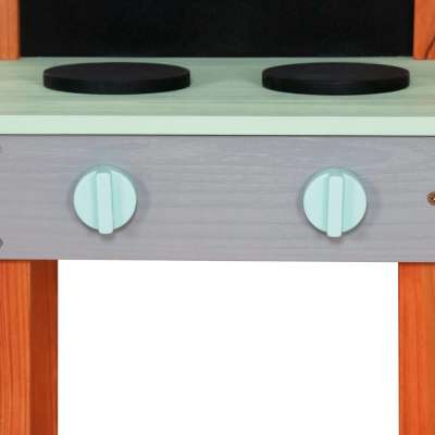 Mud kitchen wooden garden on wheels accessories outdoor faucet Lulilo Sableto 116 cm