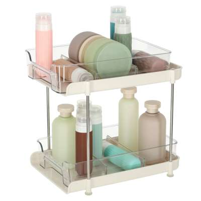 Multi-functional organiser for desk cabinet acrylic