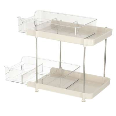 Multi-functional organiser for desk cabinet acrylic