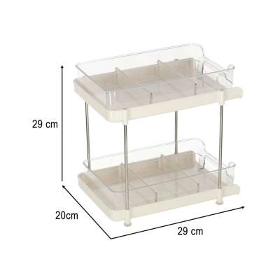 Multi-functional organiser for desk cabinet acrylic