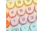 Office calculator large display round buttons 3