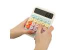 Office calculator large display round buttons 7