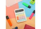 Office calculator large display round buttons 9
