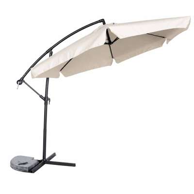 Parasol ogrodowy LUARO duży składany z wysięgnikiem 290cm beżowy