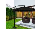 Parasol ogrodowy LUARO duży składany z wysięgnikiem 290cm czarny 6