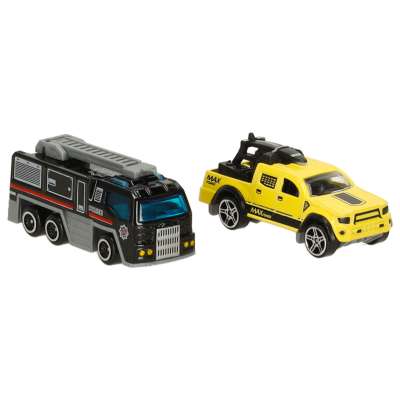 Petrol station police car park set 54el