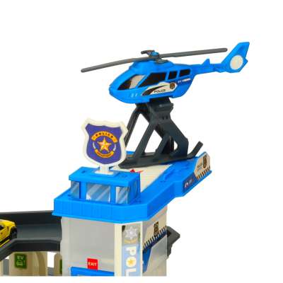Petrol station police car park set 54el