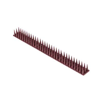 Pigeon spikes bird rail deterrent plastic dense brown 8pcs 43 cm